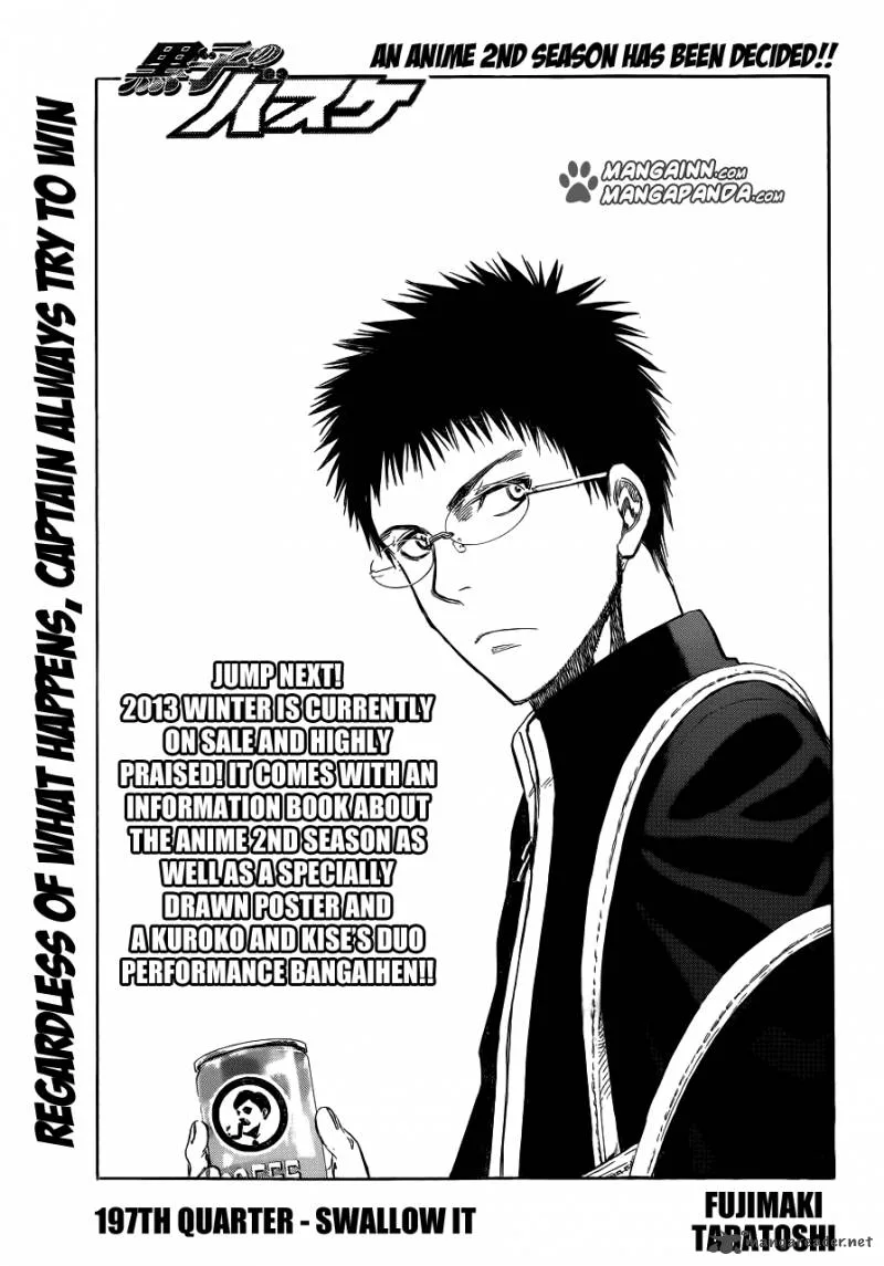 Kuroko no Basket Chapter 197 page 1