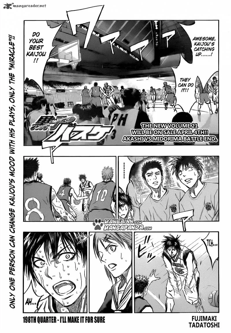 Kuroko no Basket Chapter 198 page 1