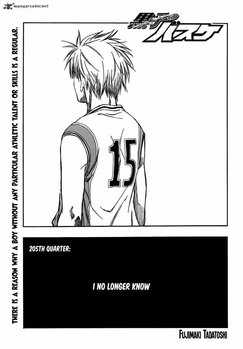Kuroko no Basket Chapter 205 page 1