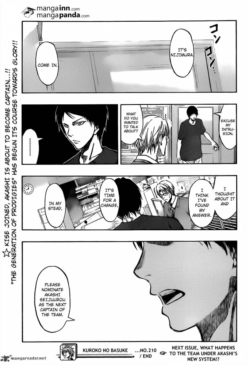 Kuroko no Basket Chapter 210 page 19
