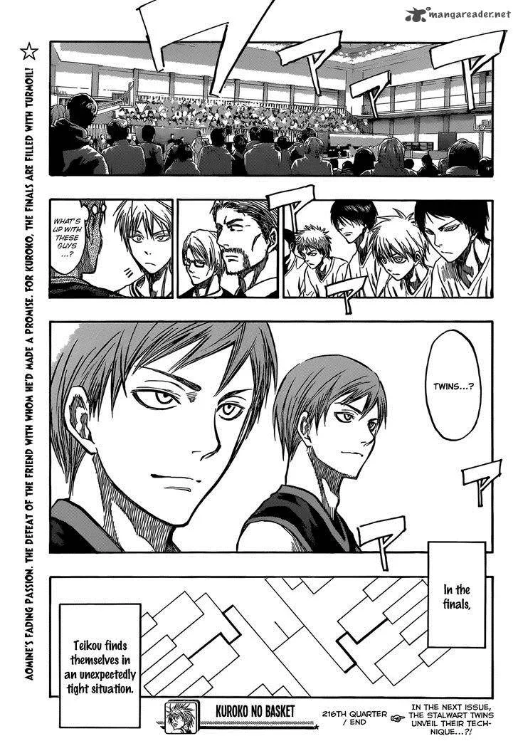 Kuroko no Basket Chapter 216 page 21