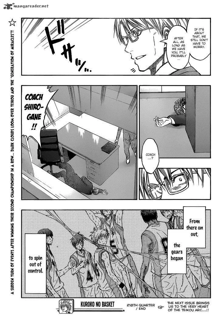 Kuroko no Basket Chapter 218 page 21