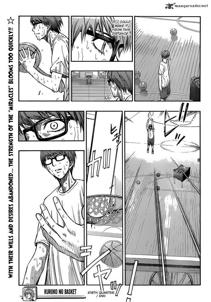 Kuroko no Basket Chapter 219 page 21