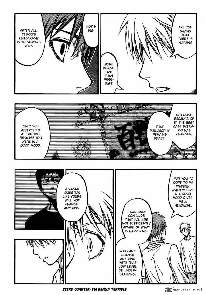 Kuroko no Basket Chapter 223 page 4