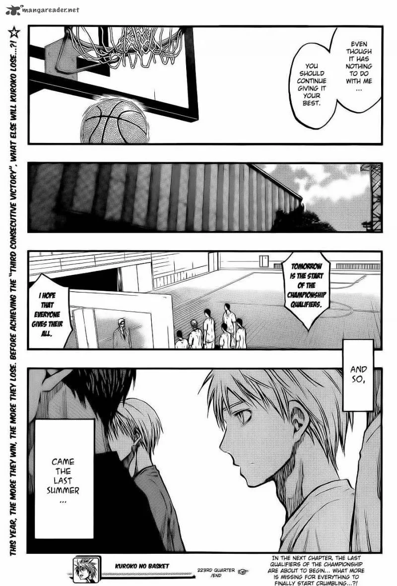 Kuroko no Basket Chapter 223 page 20