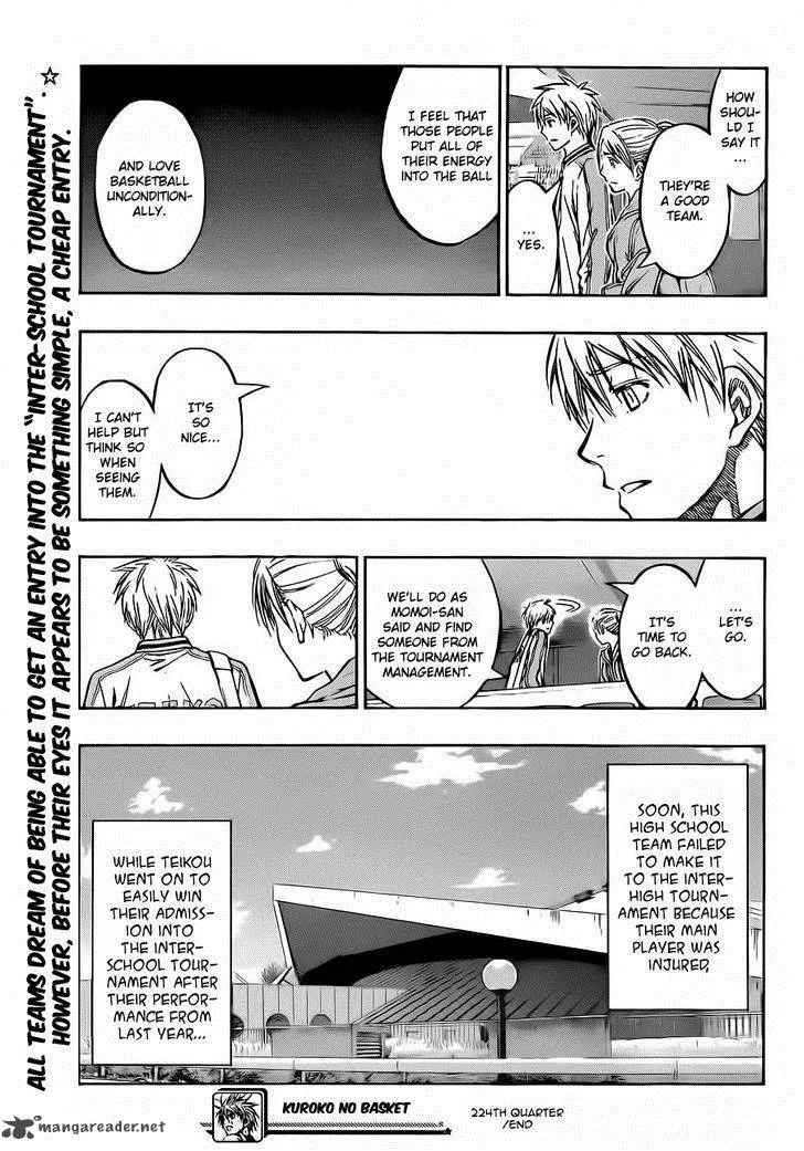 Kuroko no Basket Chapter 224 page 18
