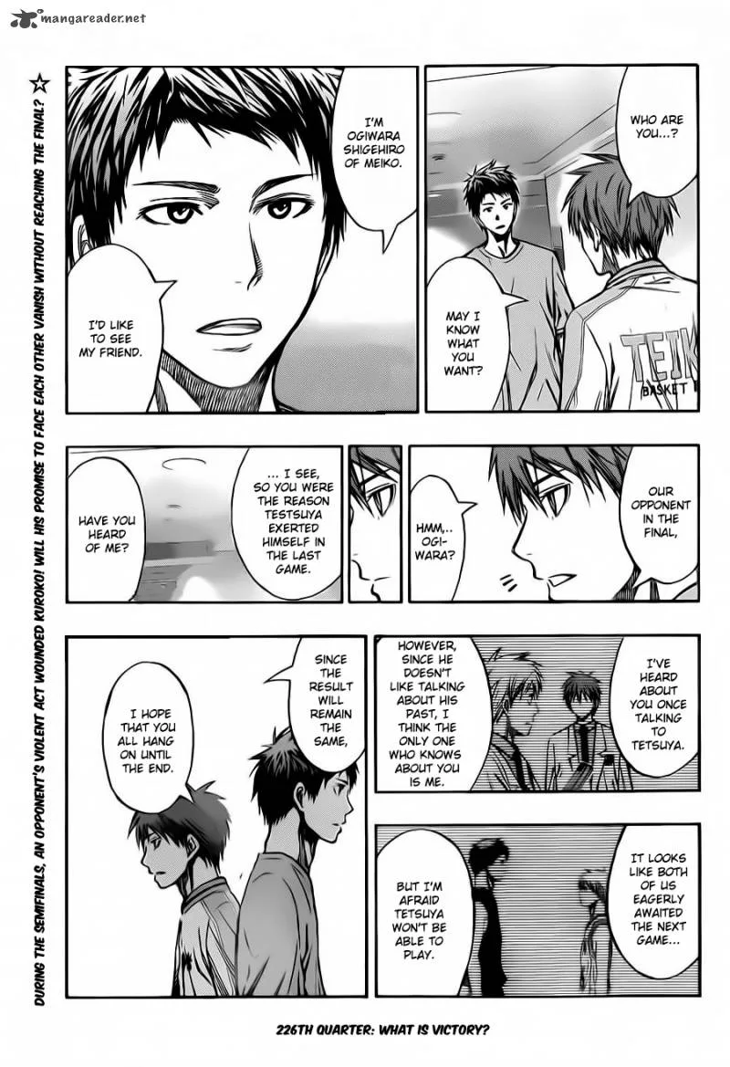 Kuroko no Basket Chapter 226 page 4