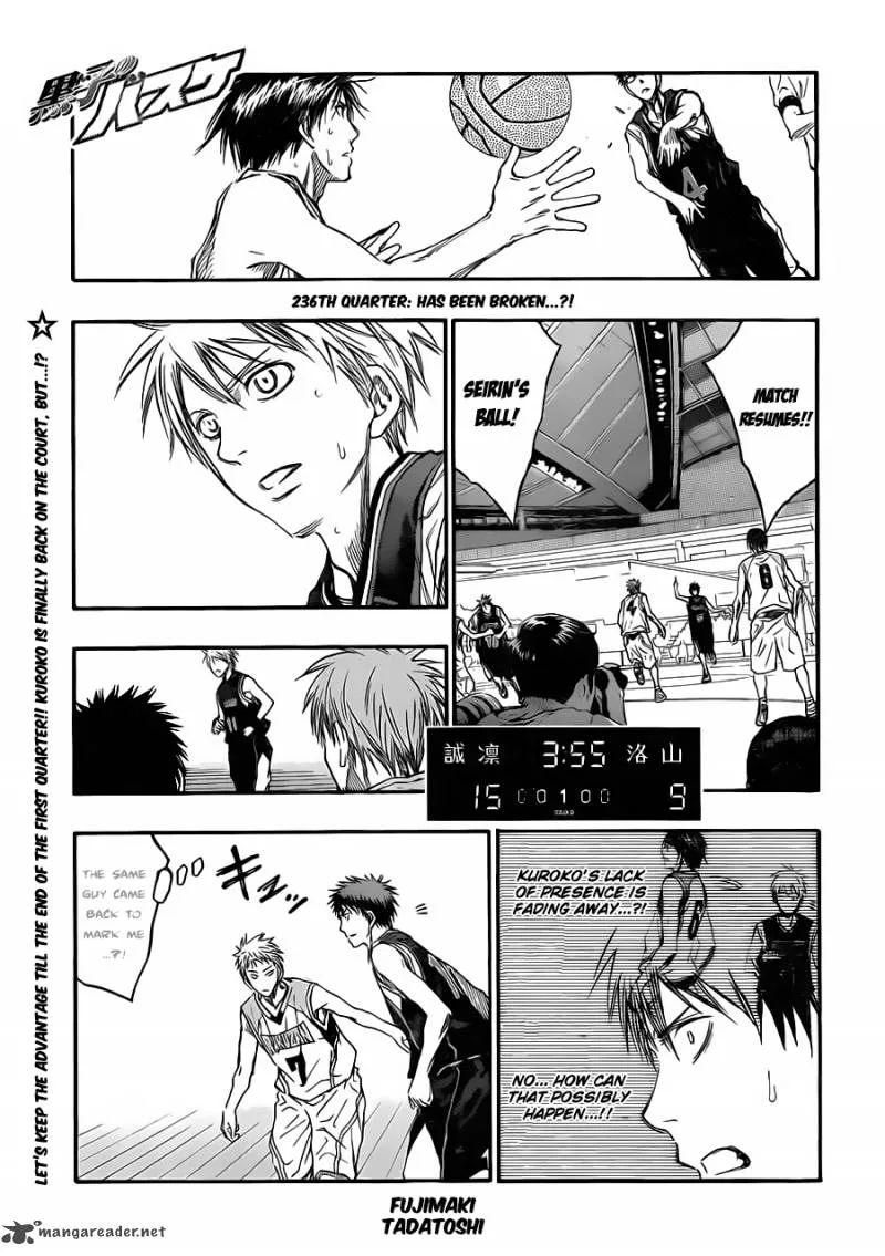 Kuroko no Basket Chapter 236 page 3
