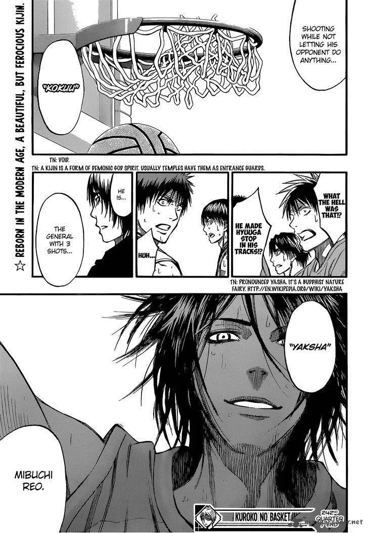 Kuroko no Basket Chapter 242 page 20
