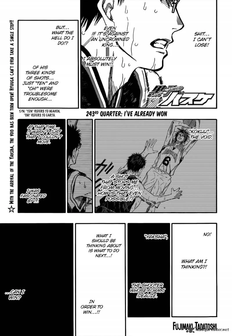 Kuroko no Basket Chapter 243 page 1