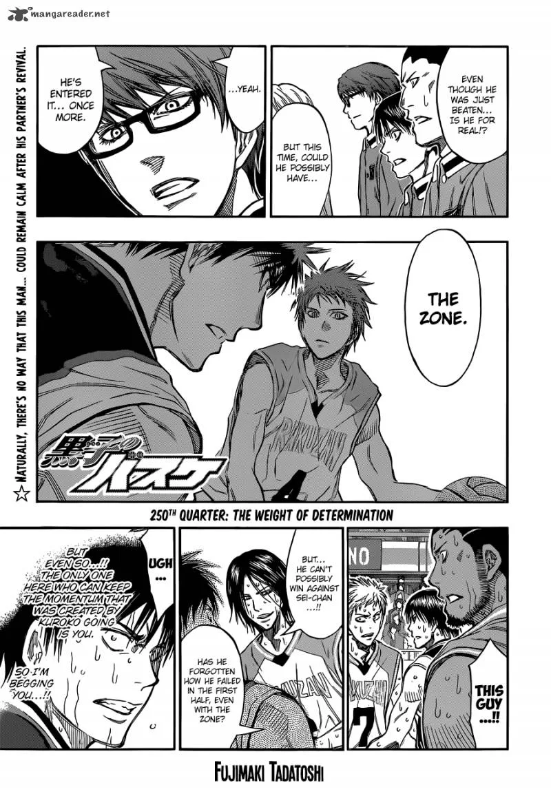 Kuroko no Basket Chapter 250 page 1