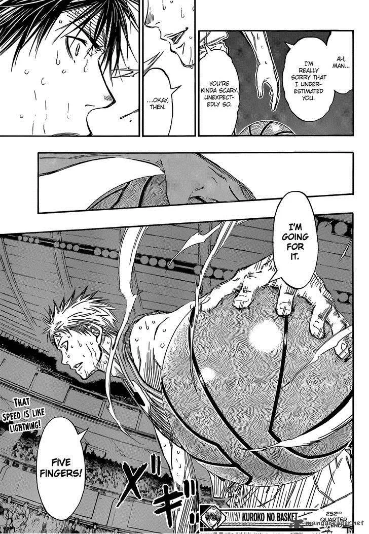 Kuroko no Basket Chapter 252 page 19