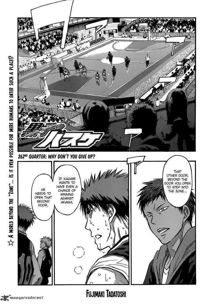 Kuroko no Basket Chapter 262 page 1