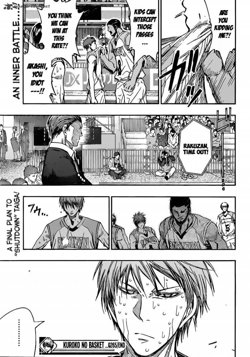 Kuroko no Basket Chapter 265 page 18