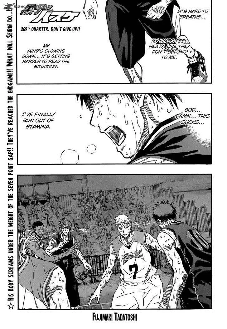 Kuroko no Basket Chapter 269 page 1