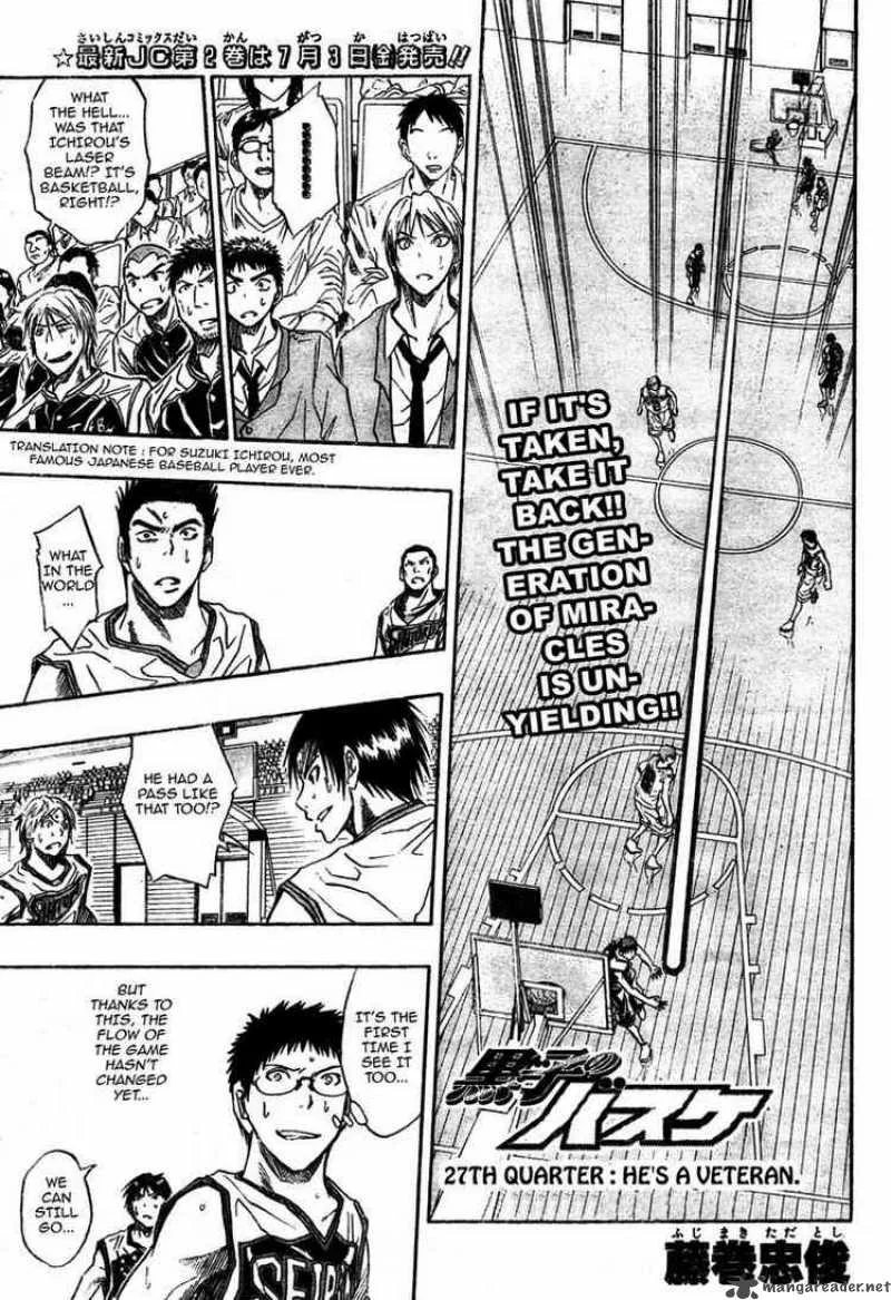 Kuroko no Basket Chapter 27 page 1