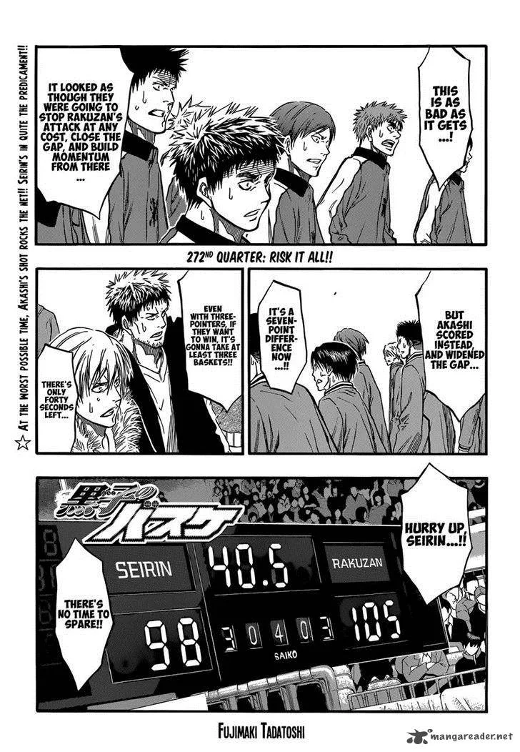 Kuroko no Basket Chapter 272 page 1