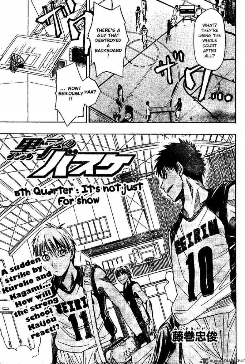 Kuroko no Basket Chapter 5 page 1
