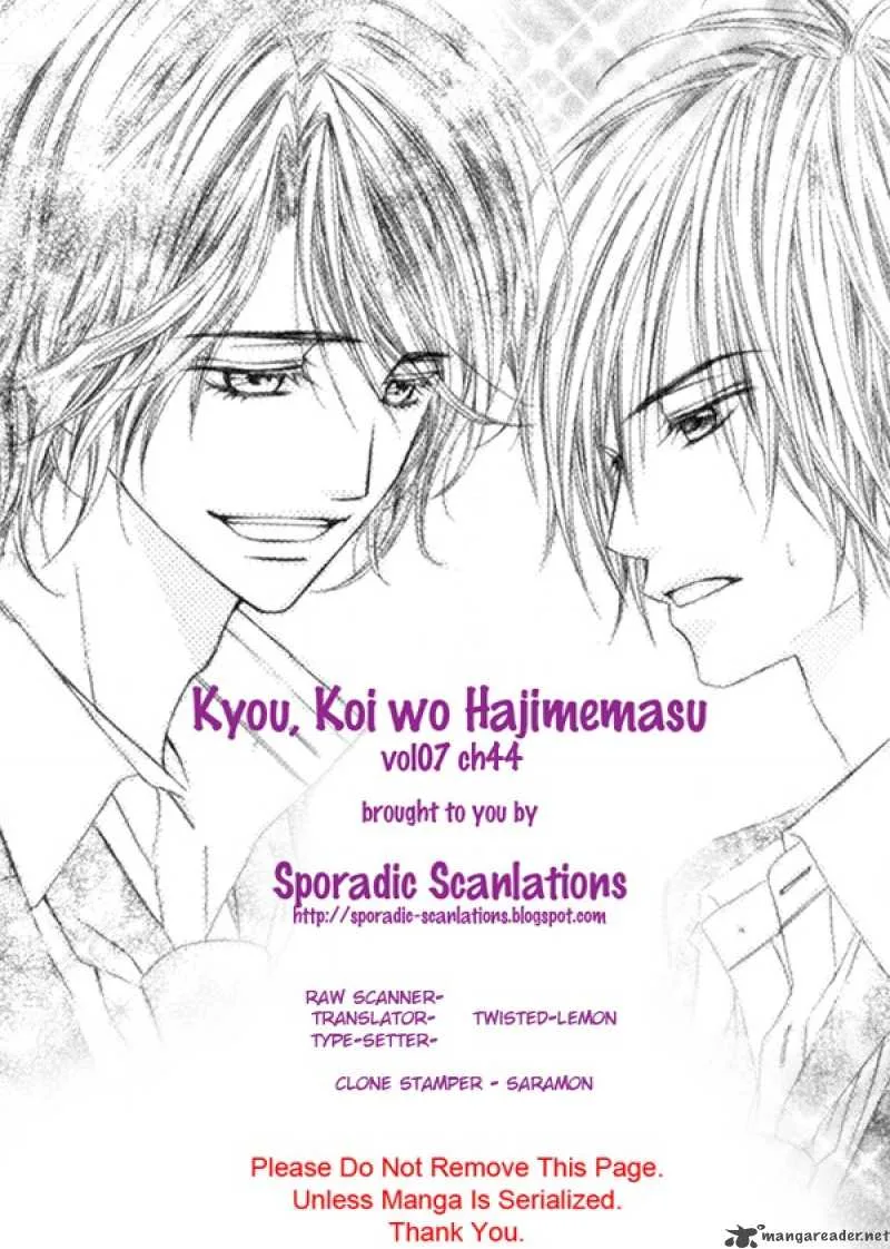 Kyou Koi wo Hajimemasu Chapter 44 page 26
