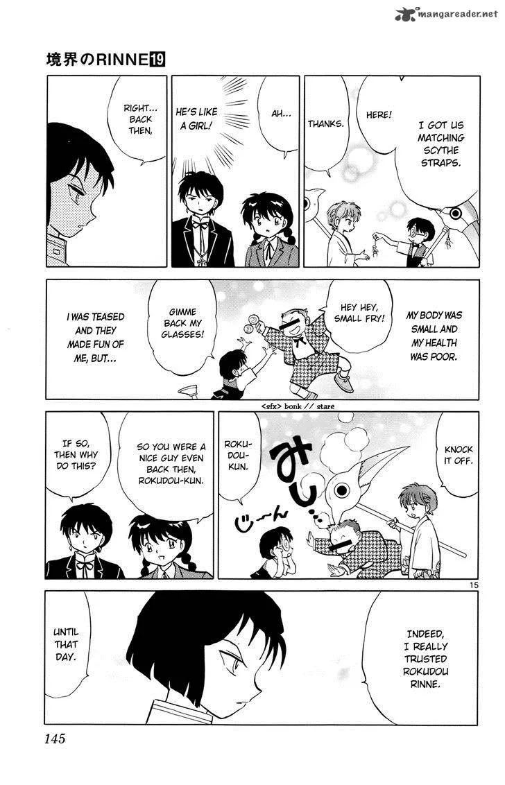 Kyoukai no Rinne Chapter 186 page 15