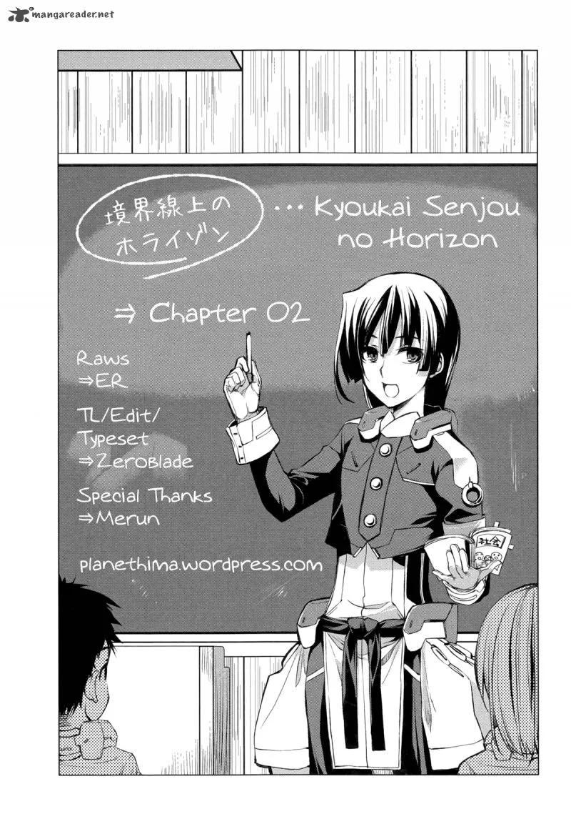 Kyoukai Senjou no Horizon Chapter 2 page 1