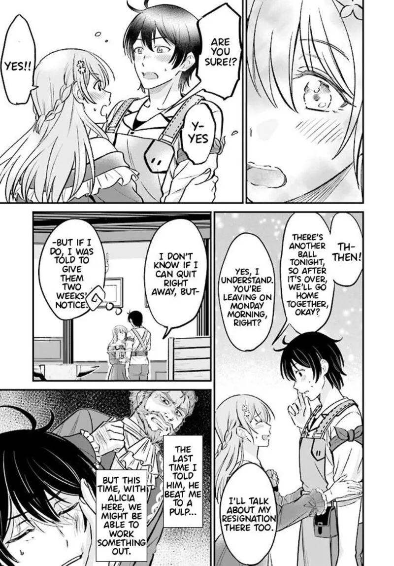 Kyuutei Tanyashi no Shiawase na Nichijou - Black na Shokuba wo Tsuihousareta ga, Ringoku de Koushaku Reijou ni Dekiaisare Nagara White na Seikatsu Okurimasu Chapter 2.1 page 8