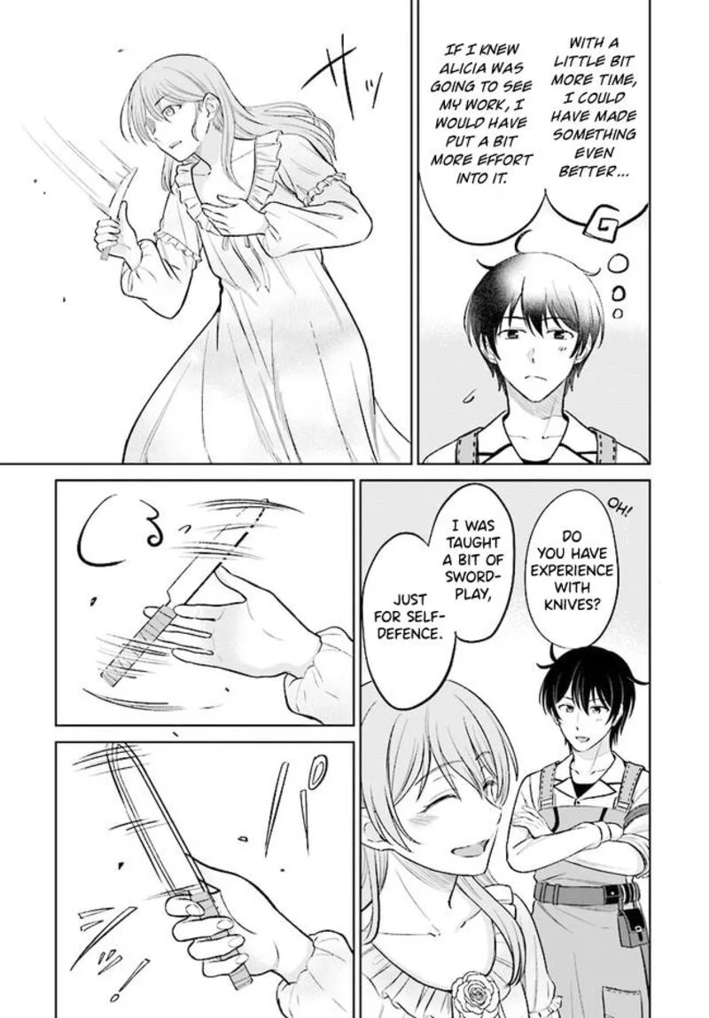 Kyuutei Tanyashi no Shiawase na Nichijou - Black na Shokuba wo Tsuihousareta ga, Ringoku de Koushaku Reijou ni Dekiaisare Nagara White na Seikatsu Okurimasu Chapter 4.1 page 4