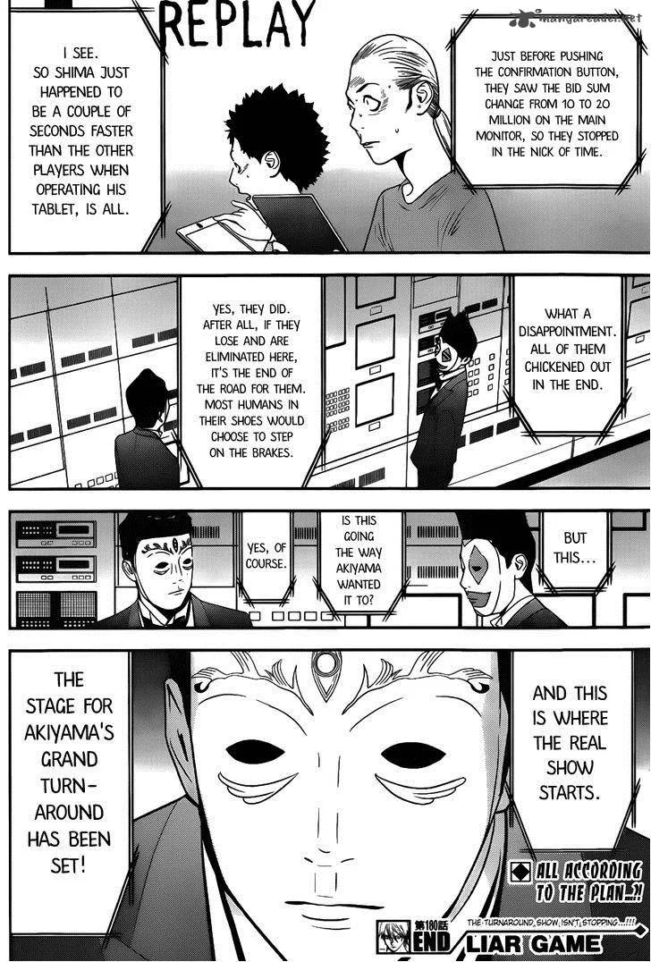 Liar Game Chapter 180 page 18
