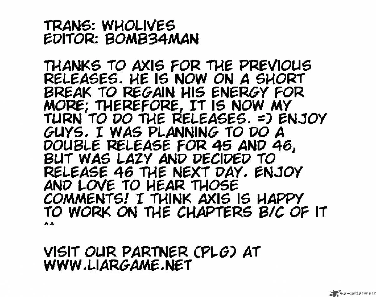 Liar Game Chapter 46 page 1