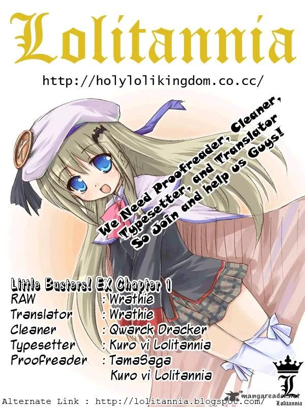 Little Busters! EX the 4-Koma Chapter 1 page 1