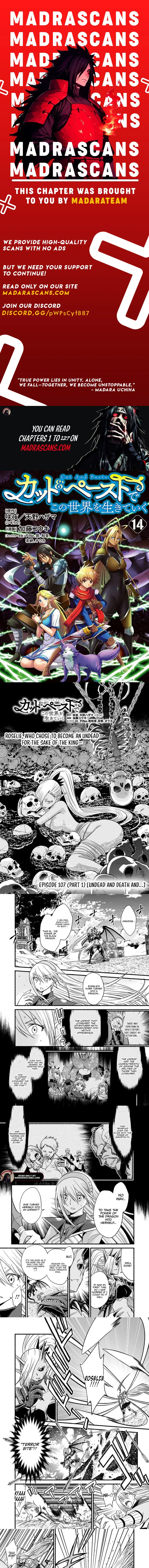 Living In This World With Cut & Paste Chapter 107.1 page 1