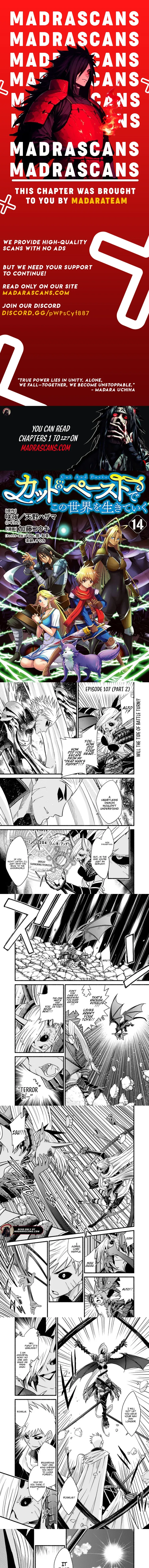 Living In This World With Cut & Paste Chapter 107.2 page 1