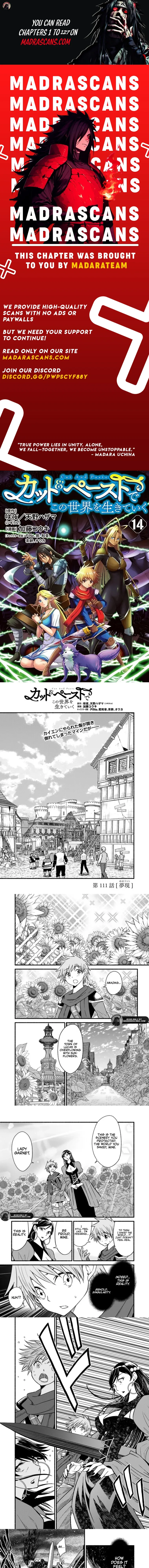Living In This World With Cut & Paste Chapter 111 page 1