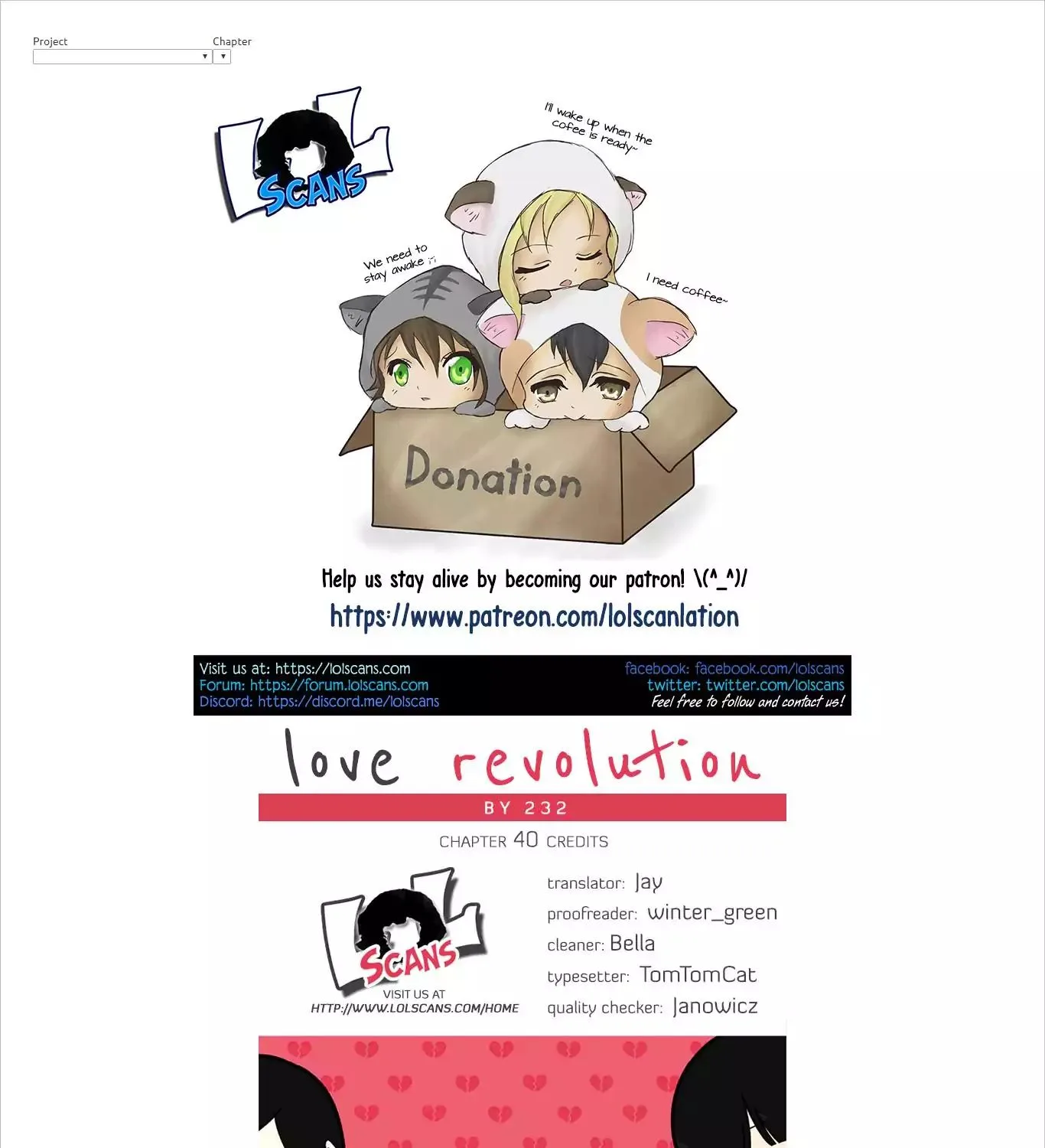 Love Revolution Chapter 40 page 1