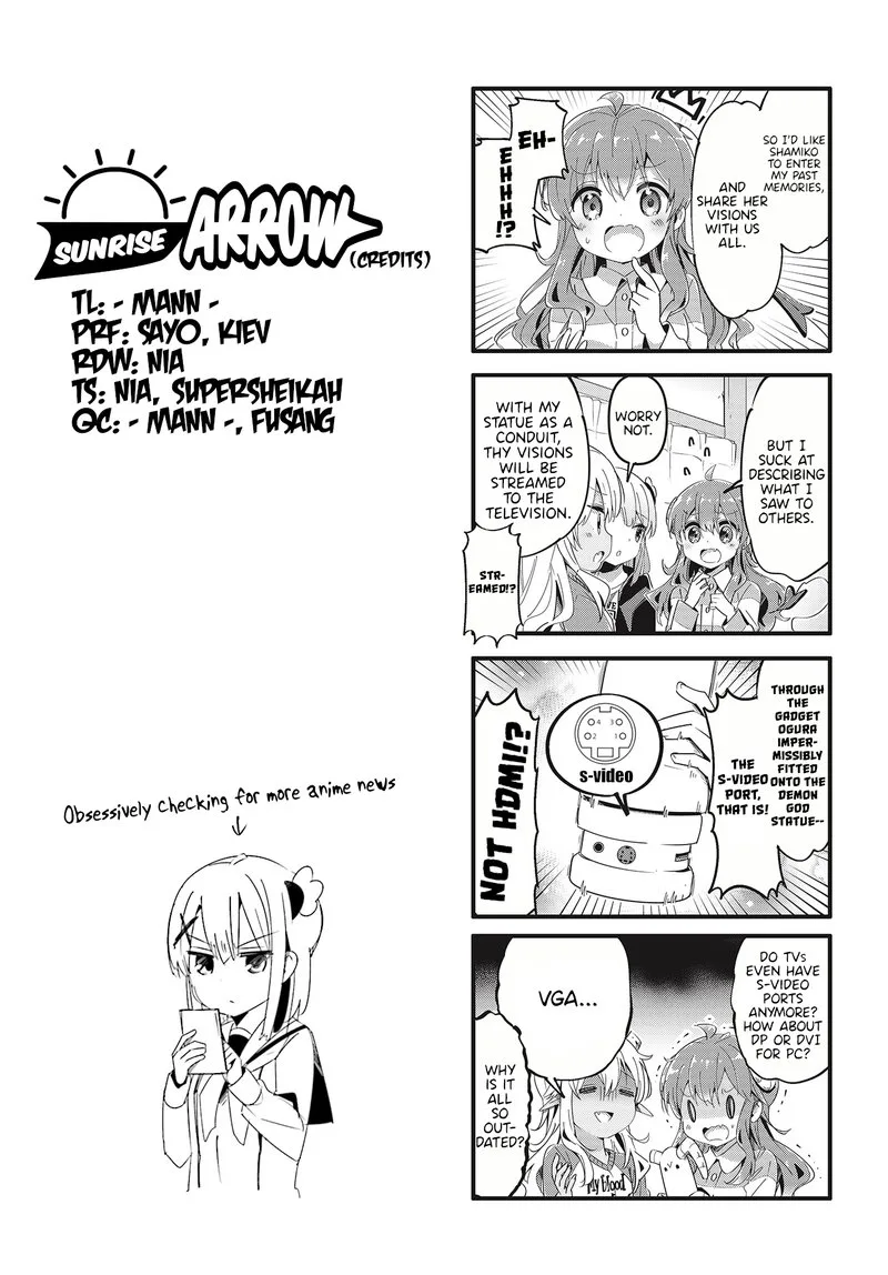 Machikado Mazoku Chapter 74 page 10