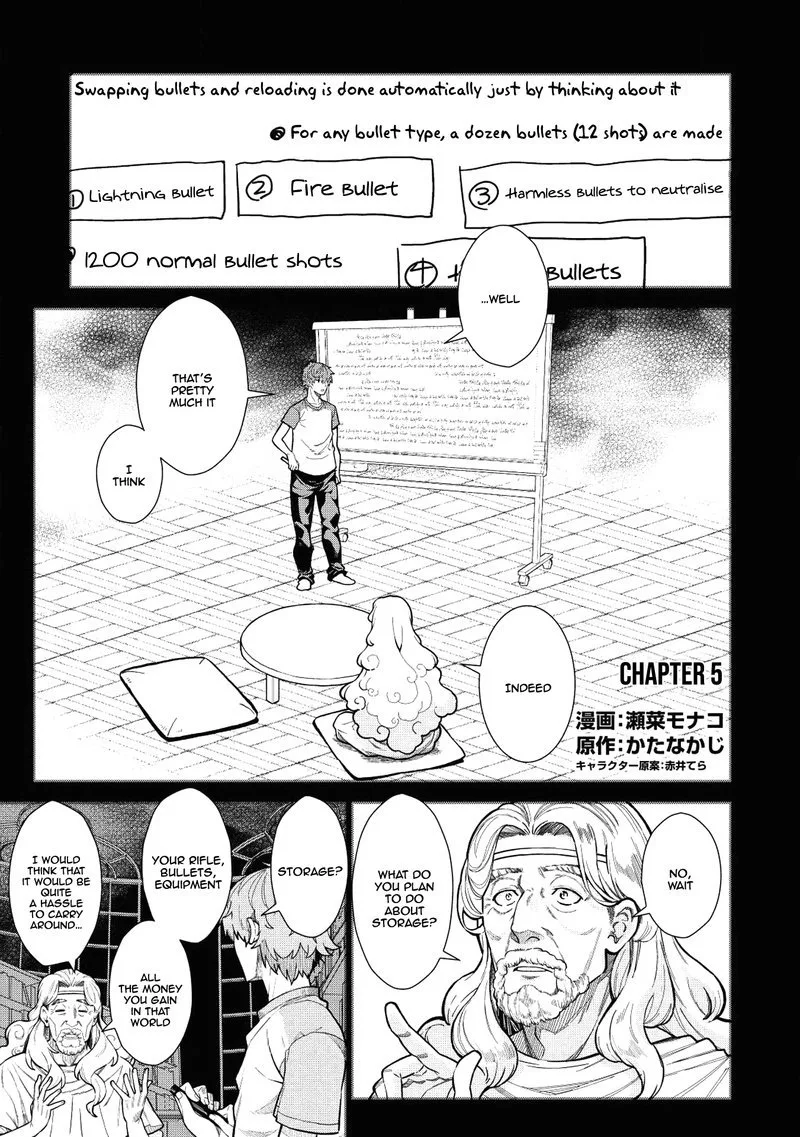 Magan to Dangan o Tsukatte Isekai o Buchinuku! Chapter 5 page 1