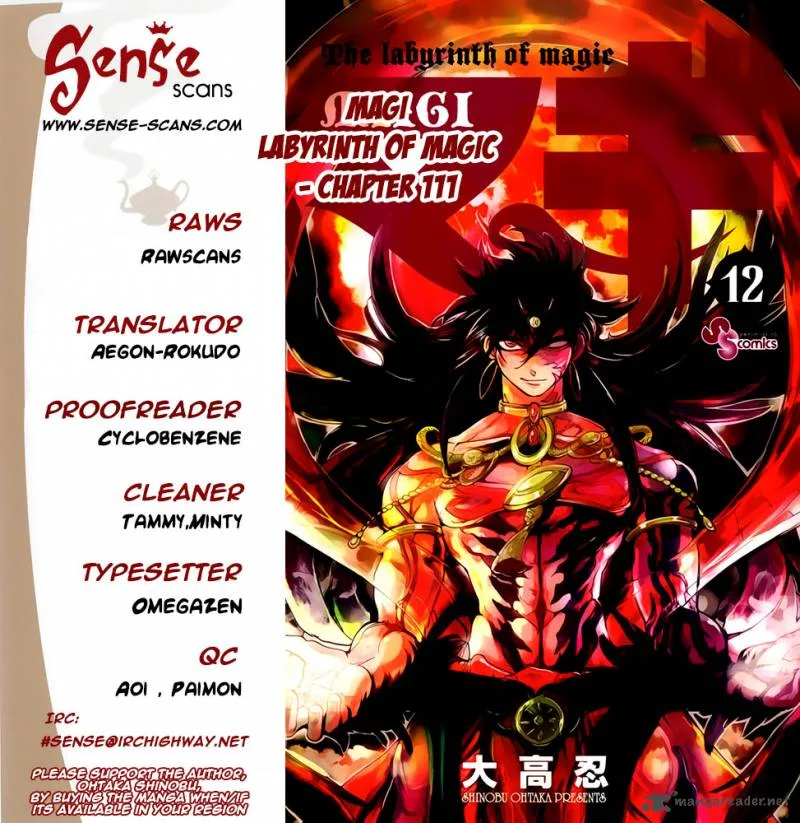 Magi Chapter 111 page 1