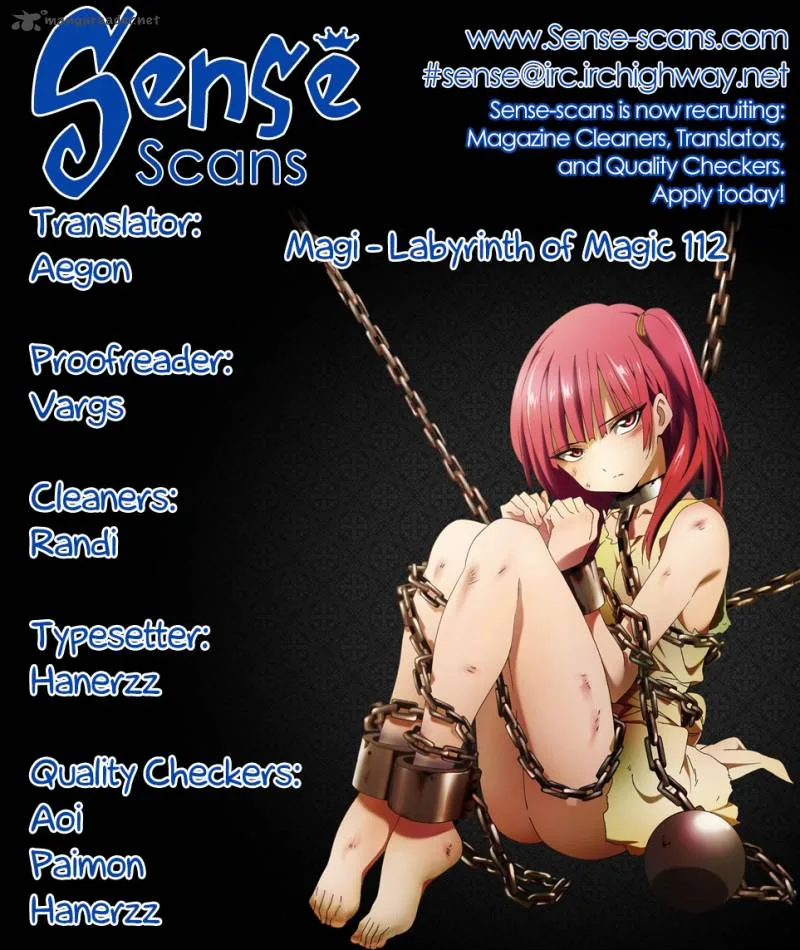 Magi Chapter 112 page 1