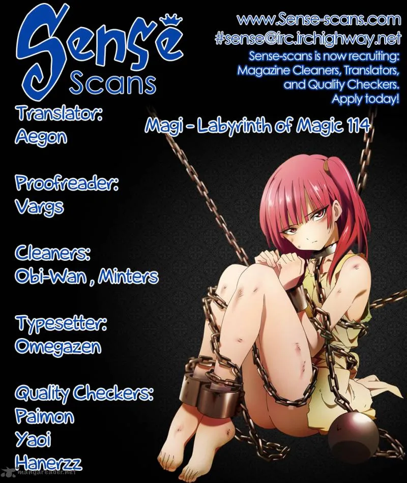 Magi Chapter 114 page 1