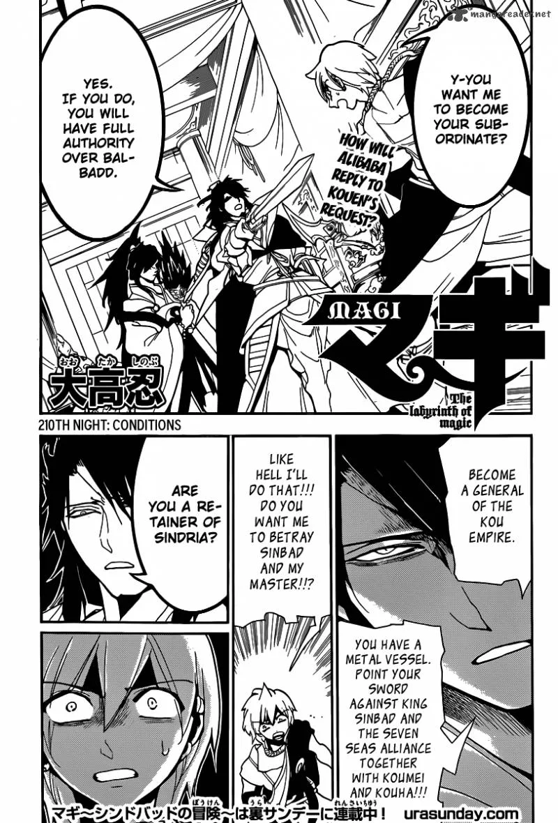 Magi Chapter 210 page 2