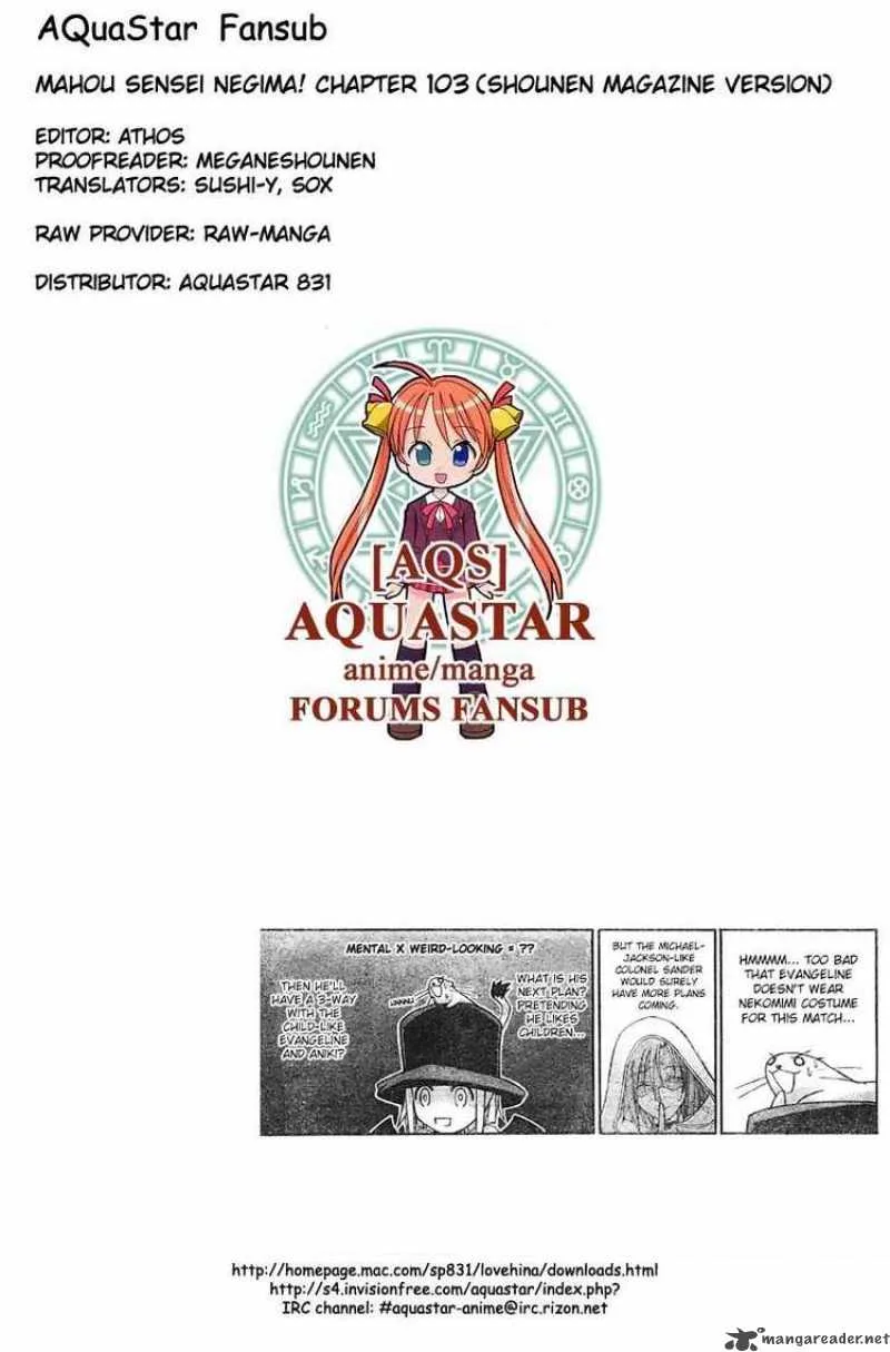 Mahou Sensei Negima! Chapter 103 page 19