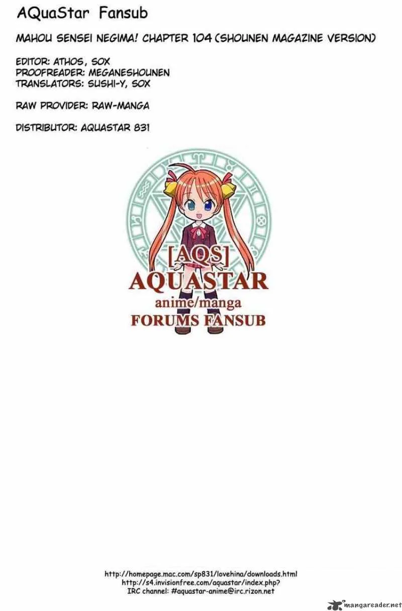 Mahou Sensei Negima! Chapter 104 page 18
