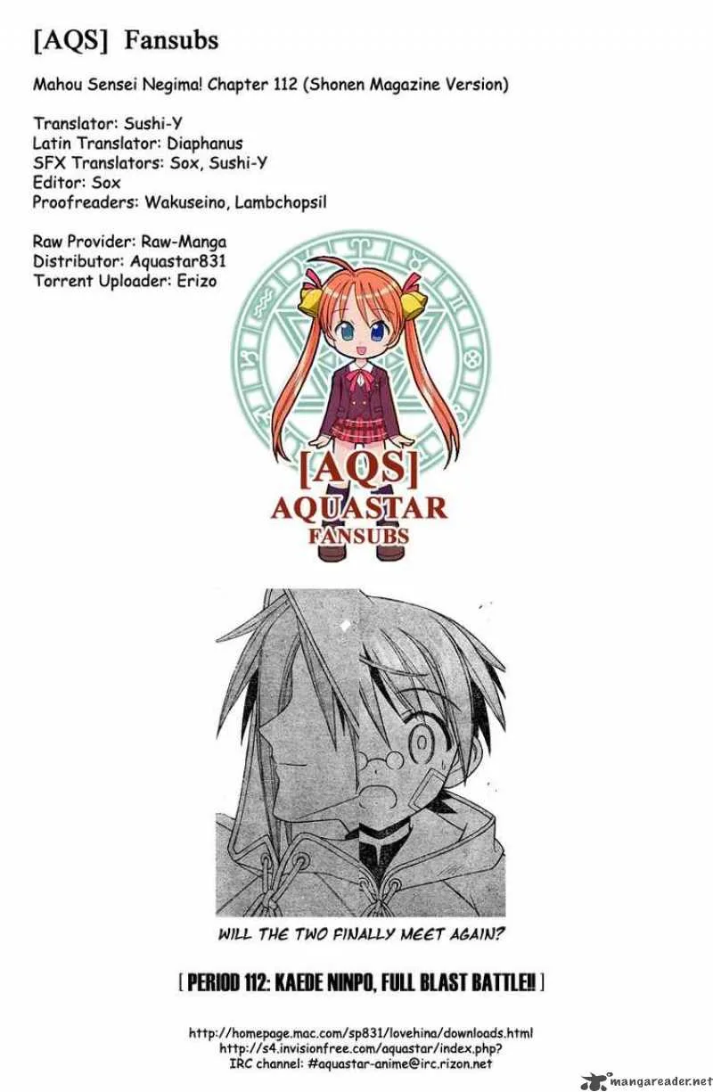 Mahou Sensei Negima! Chapter 112 page 16