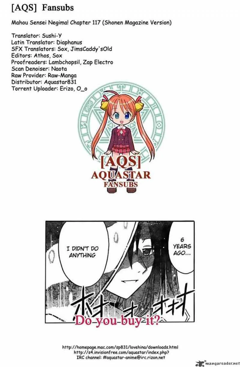 Mahou Sensei Negima! Chapter 117 page 17