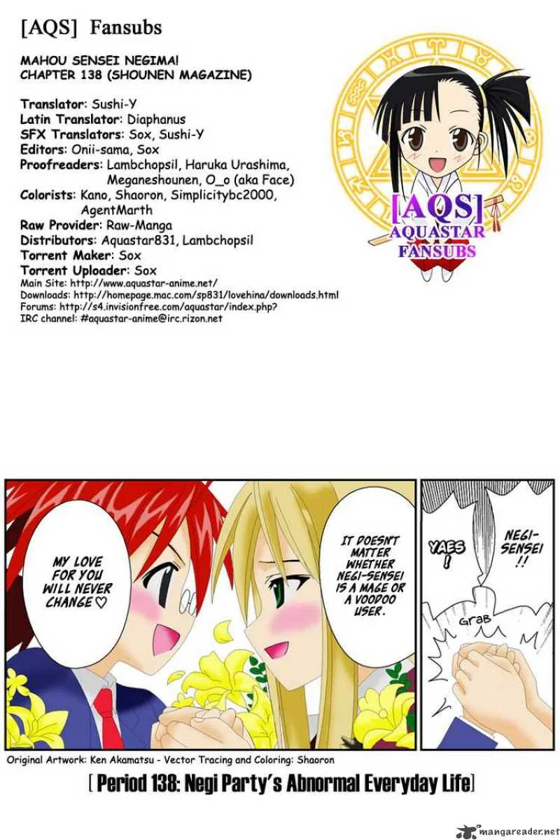Mahou Sensei Negima! Chapter 138 page 20