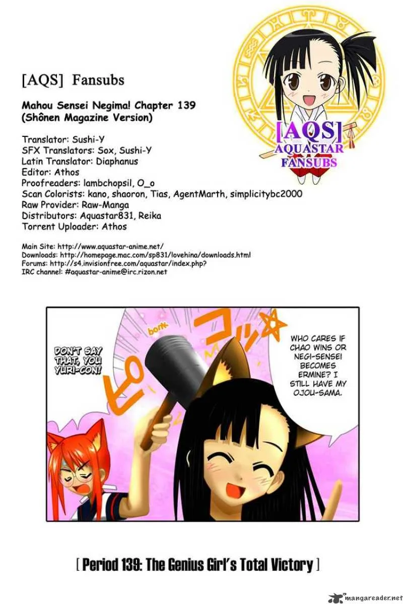 Mahou Sensei Negima! Chapter 139 page 19