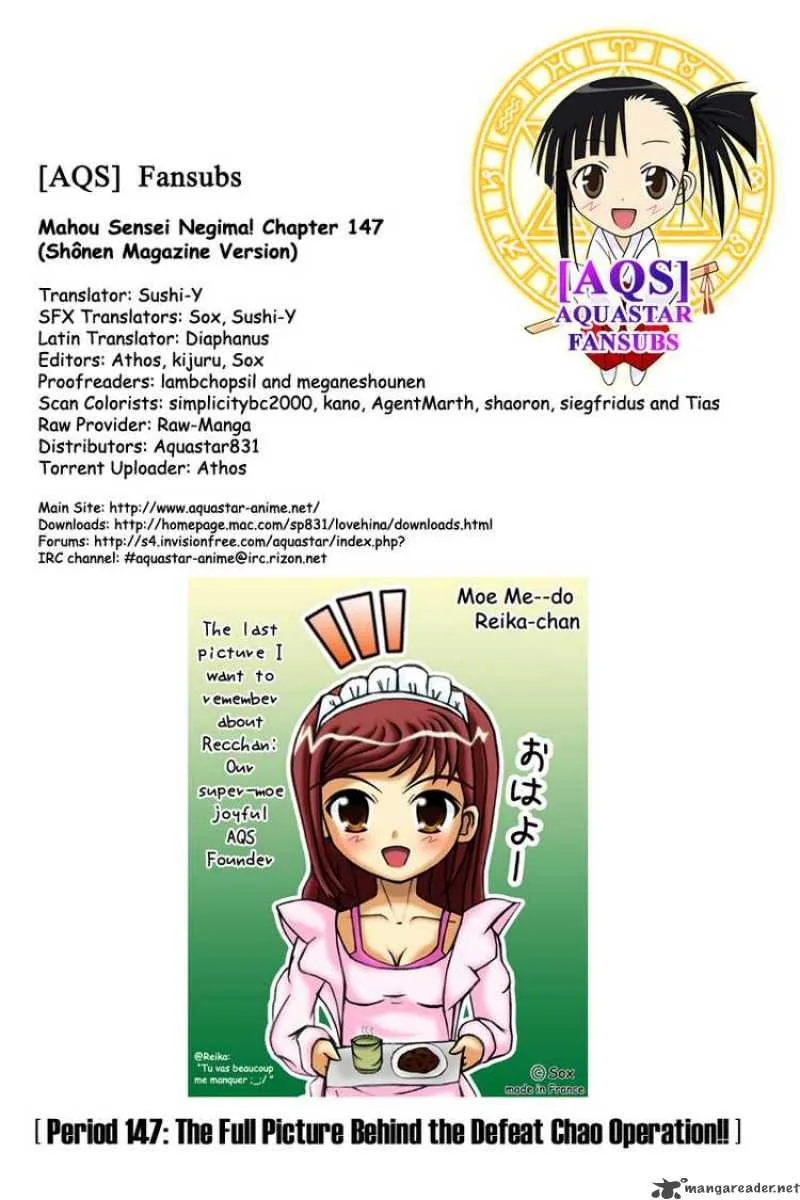 Mahou Sensei Negima! Chapter 147 page 18