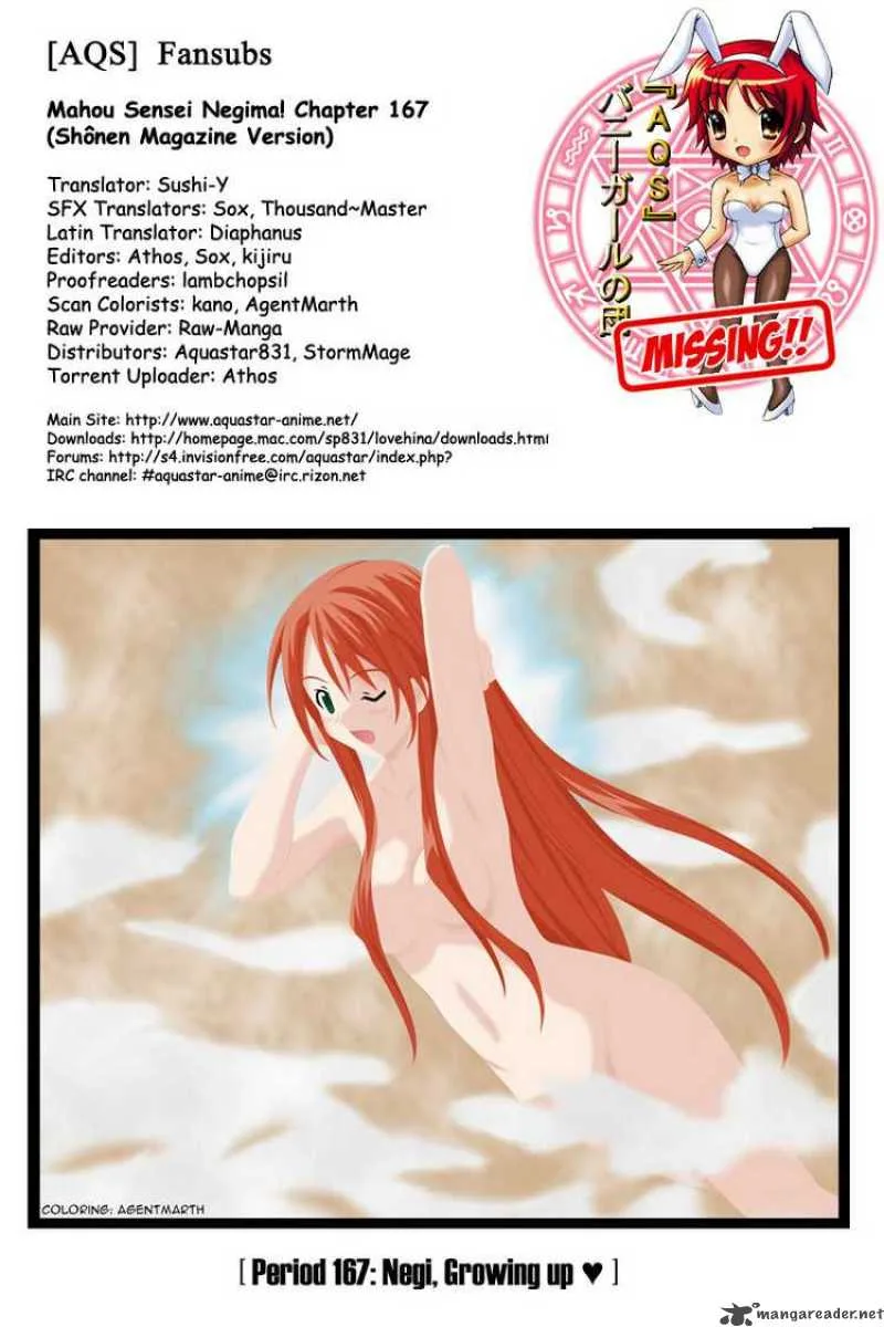 Mahou Sensei Negima! Chapter 167 page 17