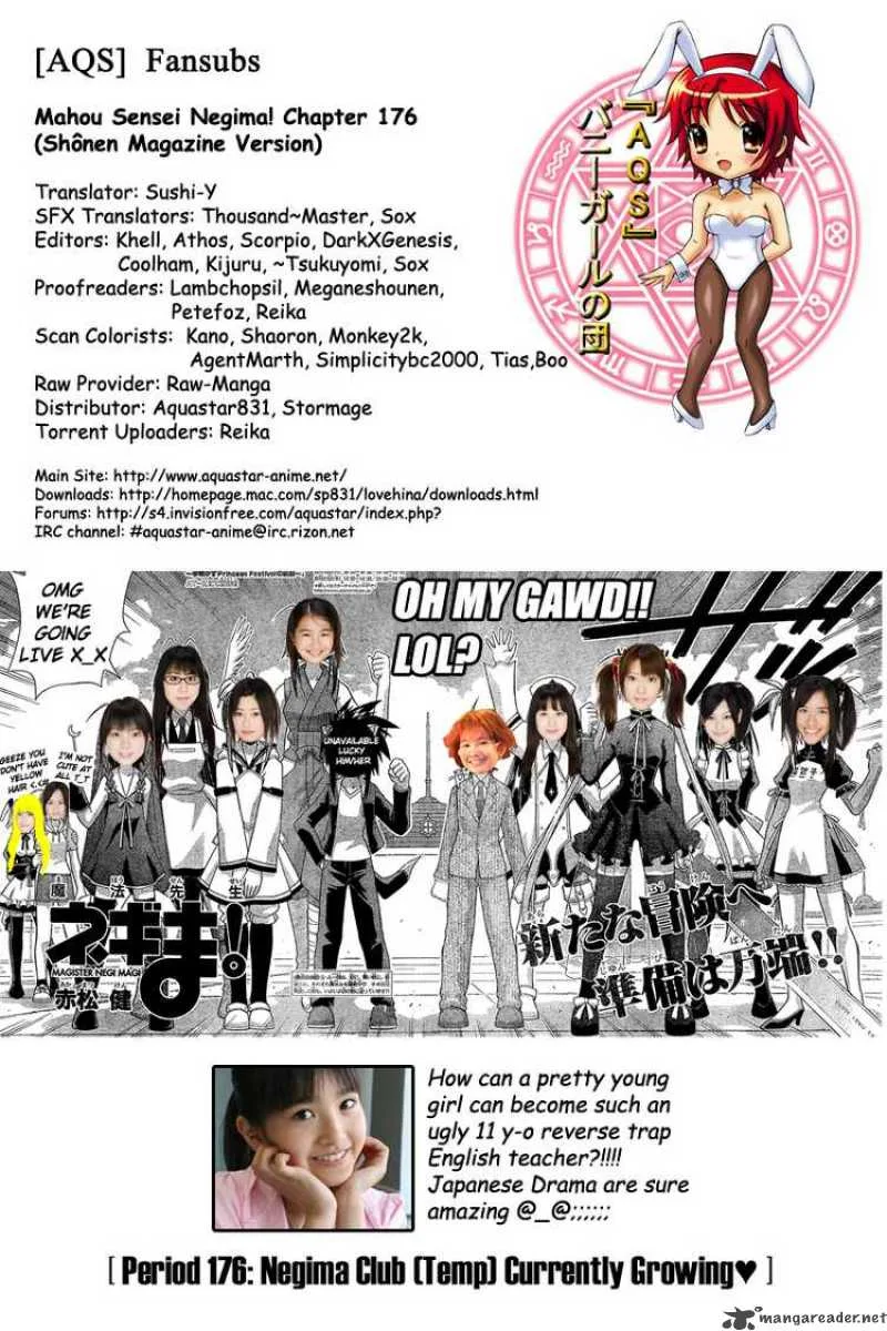 Mahou Sensei Negima! Chapter 176 page 18