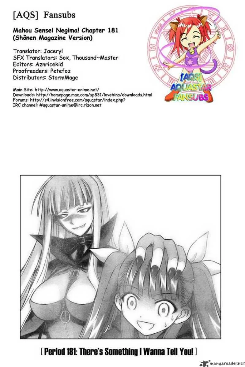 Mahou Sensei Negima! Chapter 181 page 19